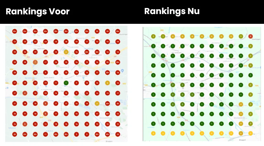 Voorbeeld van lokale zoekresultaten